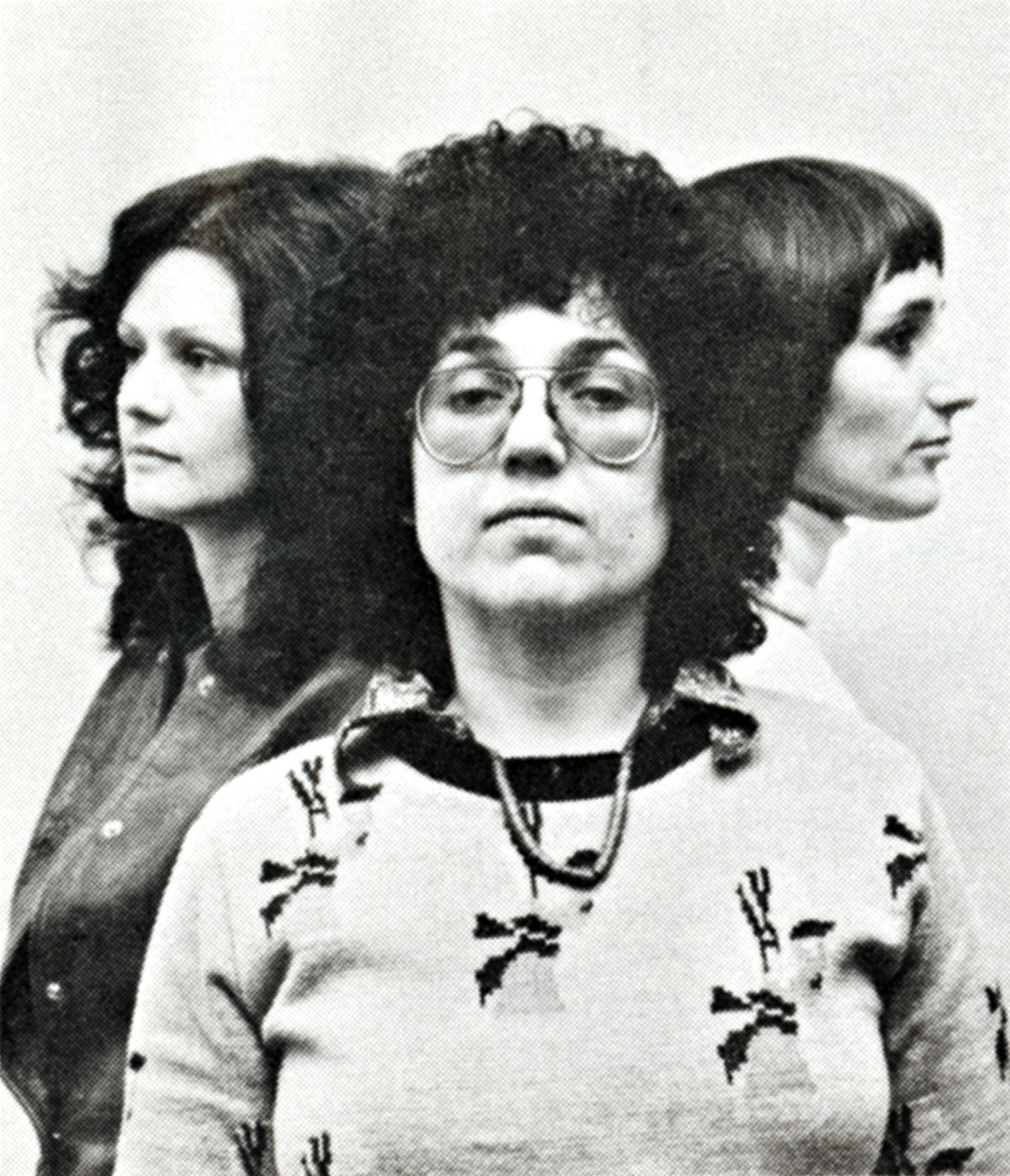The three founders with Judy Chicago in front